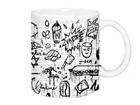 Taza sublimable de 11oz con asa redonda